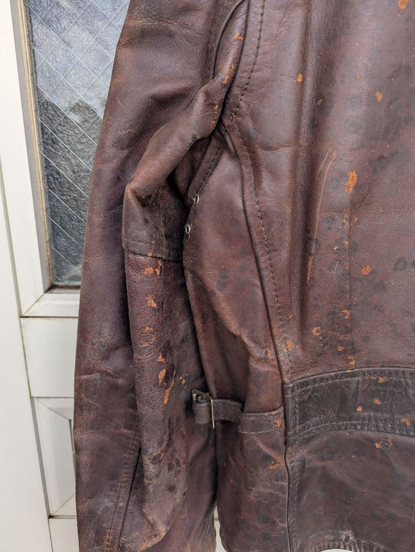 AEROLETHER Co ホースハイドsize38シングルライダース