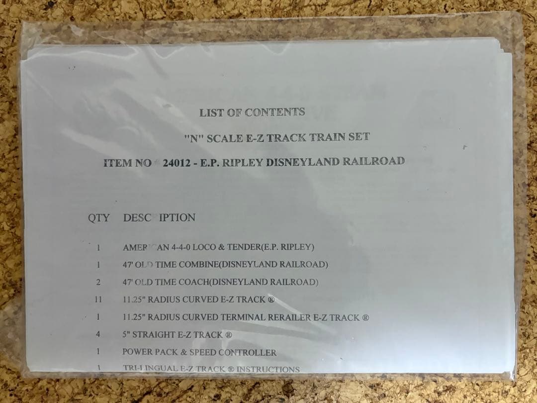 お*る様 ディズニーランド鉄道 開園50周年記念限定 Nスケール 電動鉄道セット