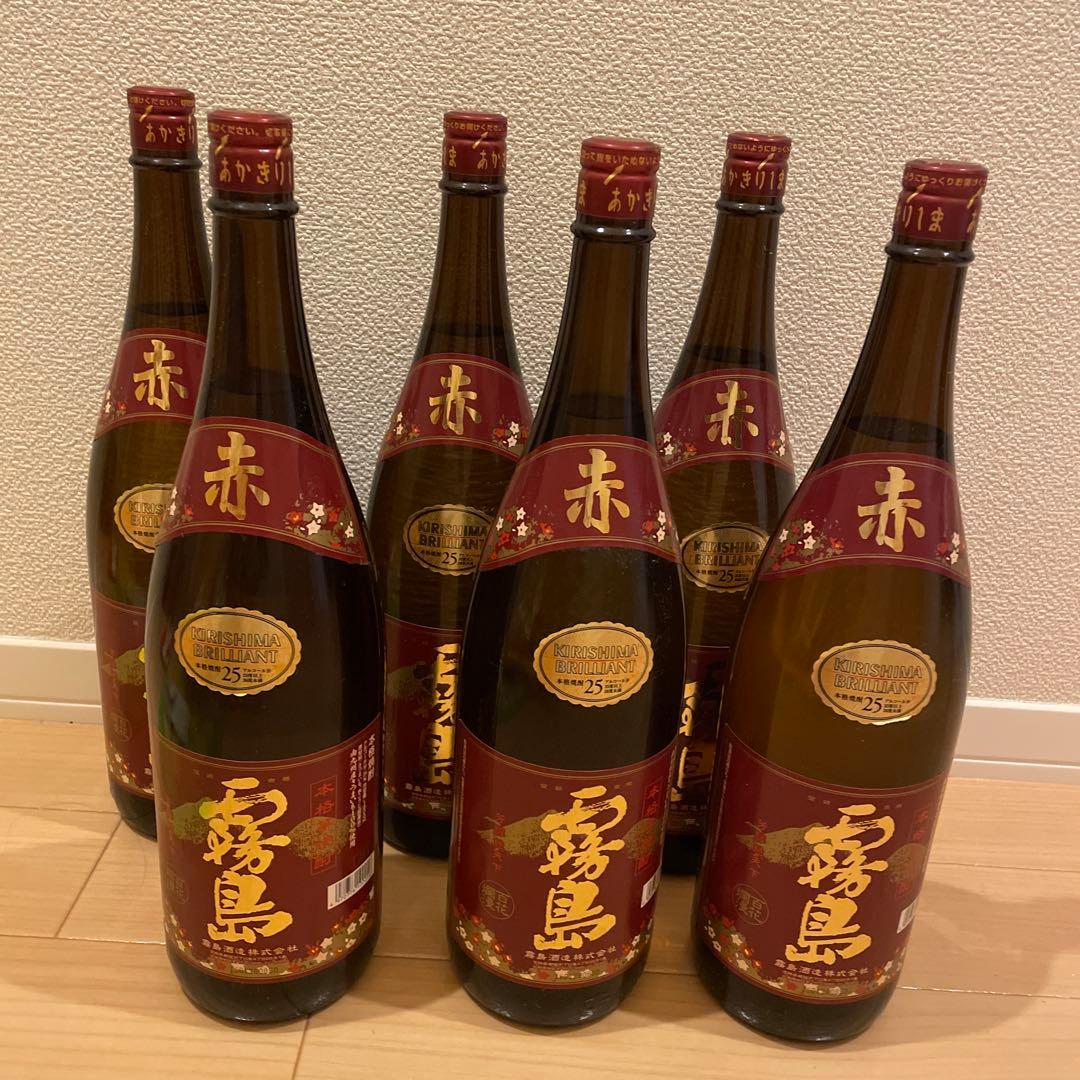 週末割引中　赤霧島 芋焼酎 1.8L 6本セット