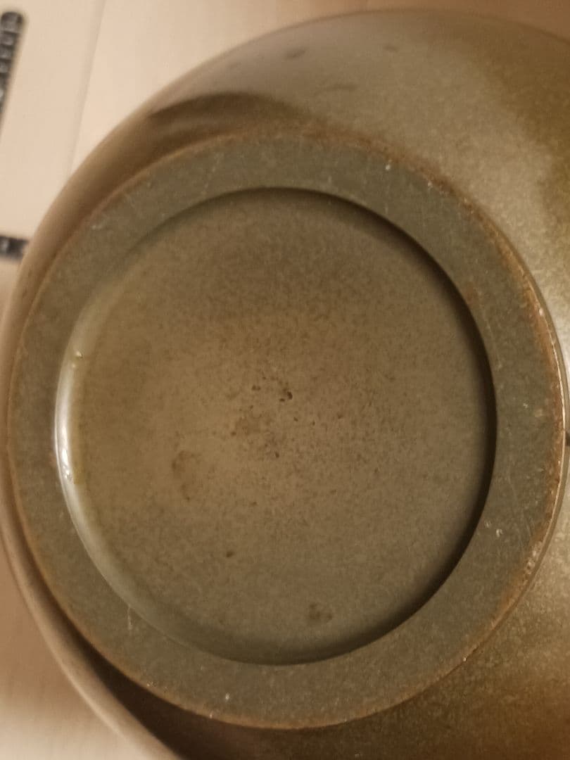 旧家　蔵出し　銅製　花瓶　花生　鶴図　銘あり