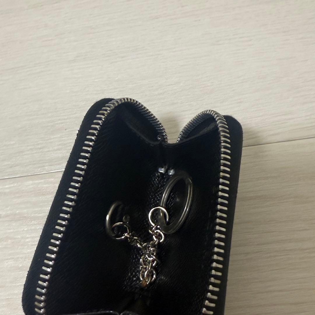 【未使用保管品】BVLGARI ブルガリ ブラックレザー スマートキーケース