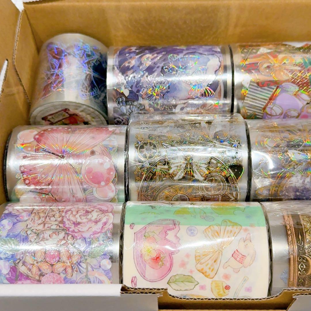 【蝶マステ多めセット】海外マスキングテープ 装飾マステ 新品 11巻 まとめ売り