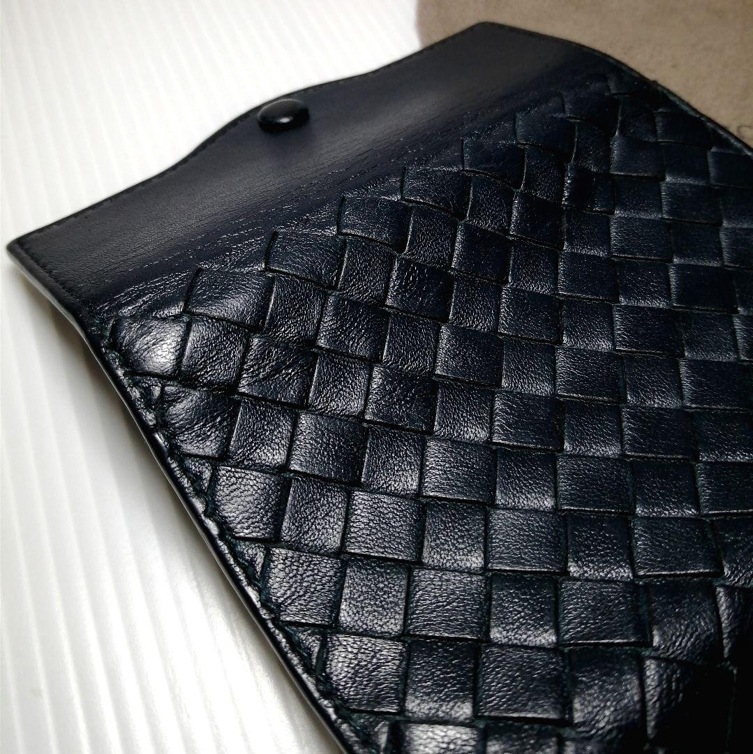 ◆ボッテガヴェネタ◆高級 キーケース レザー 極美品 ネイビー イントレチャート