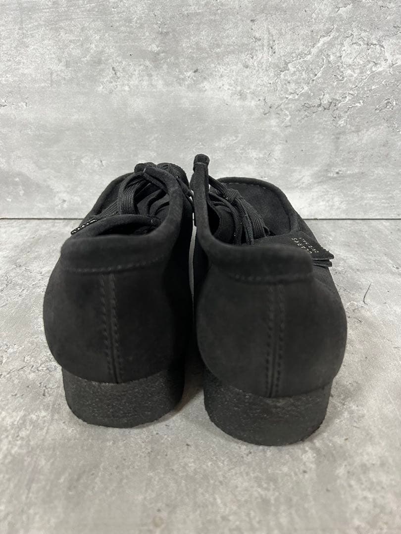 CLARKS クラークスオリジナルズ　ワラビー 黒 スエード　26.5