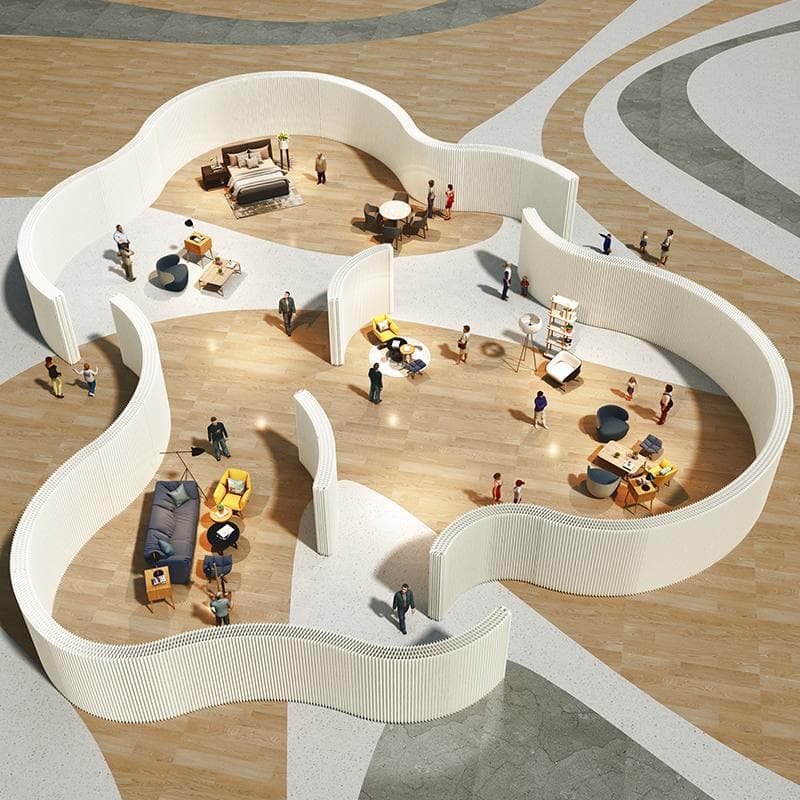 折りたたみ パーテーション 間仕切り高さ2.2ｍ長さ1-2ｍ持ち運び可能 目隠し