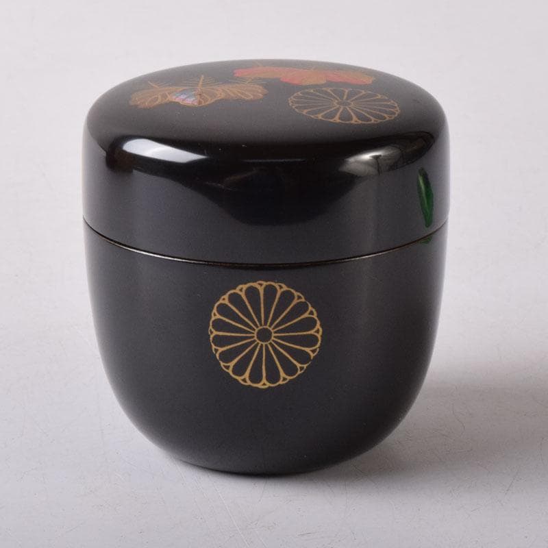 茶道具　観斉造　高台寺蒔絵　棗　共箱　V　7508