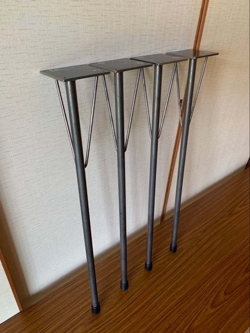 YT アイアンレッグテーブル脚角度付　全長70cm-2set