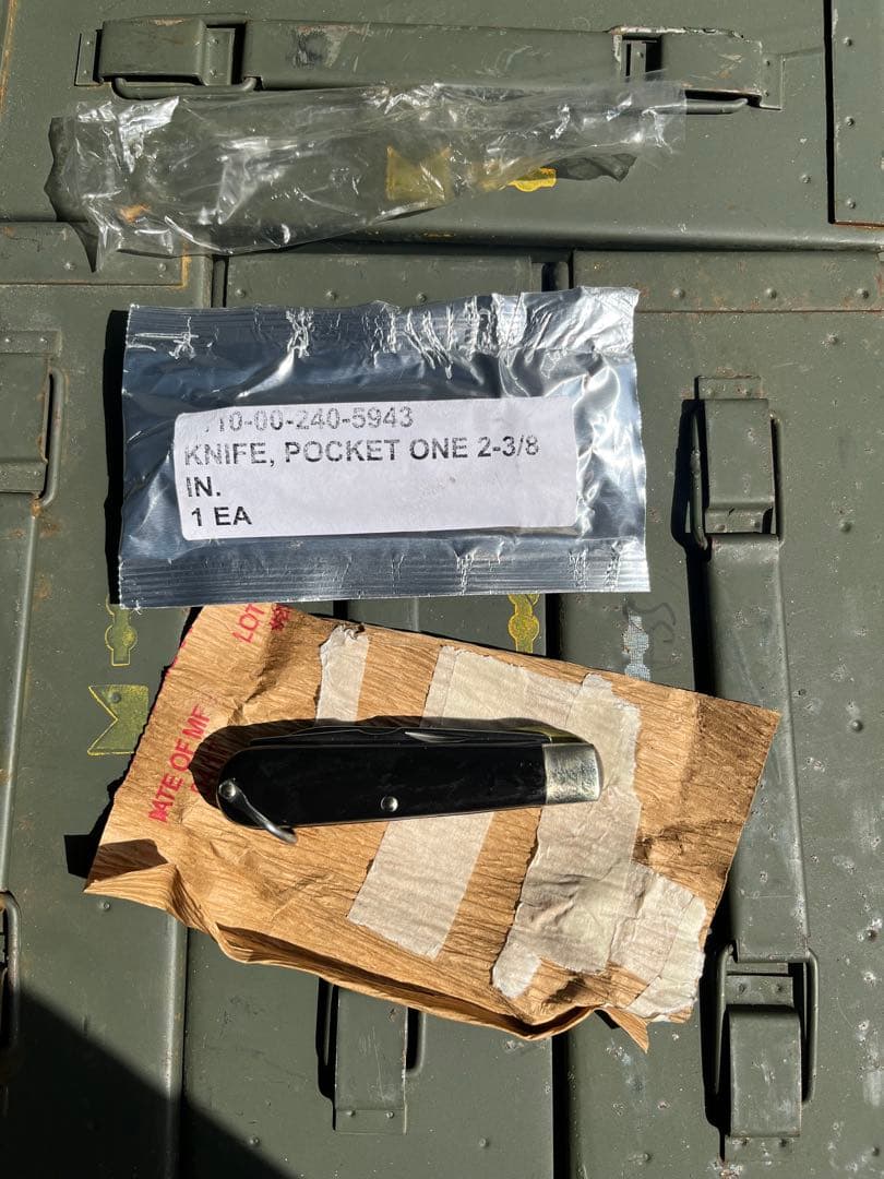 米軍放出未使用品ポケットナイフ 折りたたみナイフCAMILLUS 2枚ブレード