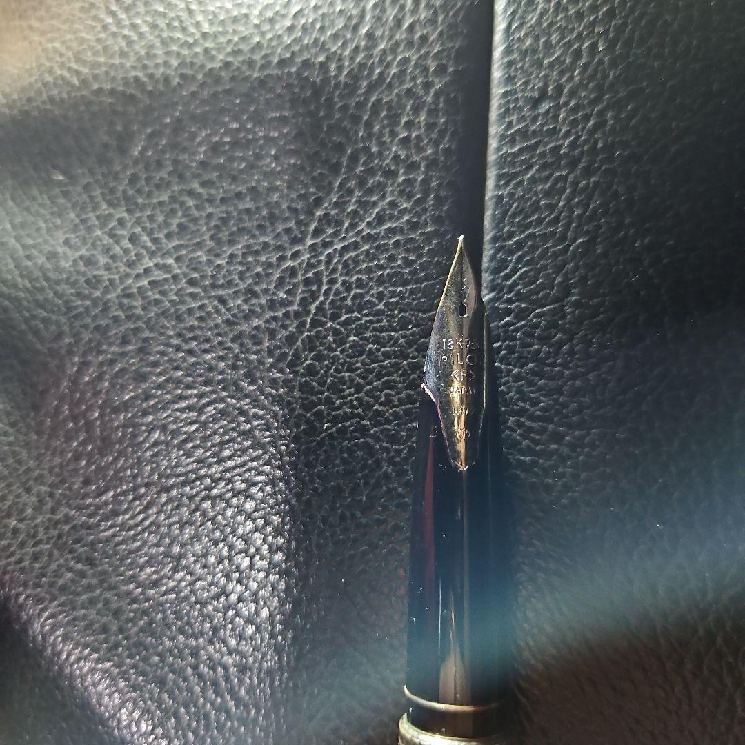 ☆希少☆シルバー ストライプ模様 万年筆