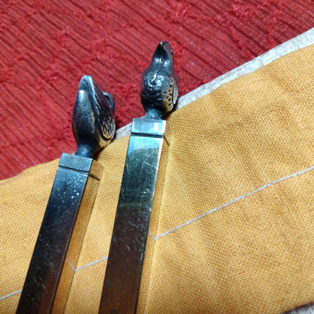 茶道具　聚光院　紫野泰光佛洞　光春造　茶杓✚鳥頭火箸【般若勘渓作】✚慶州　蓋置