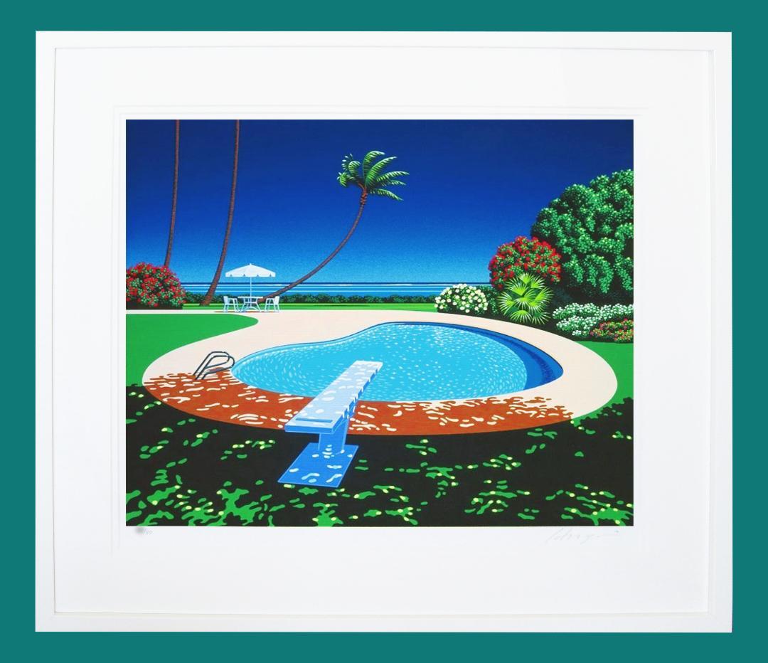 永井博 （版画額装品/ジクレー）サイン入り　80部限定