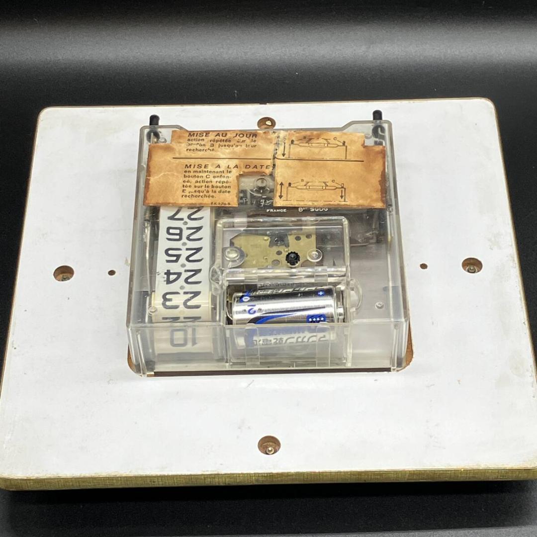 フランス　JAZ　ジャズ　壁掛け時計　1960年代　ビンテージ　フランス語　パリ