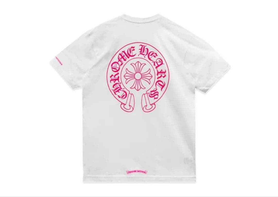 新品未使用　クロムハーツ　Chrome hearts Tシャツ　Mサイズ白ピンク