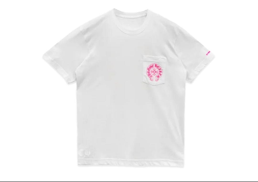 新品未使用　クロムハーツ　Chrome hearts Tシャツ　Mサイズ白ピンク