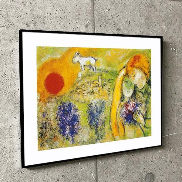 ヴァンスの恋人/マルク シャガール/特別額装品