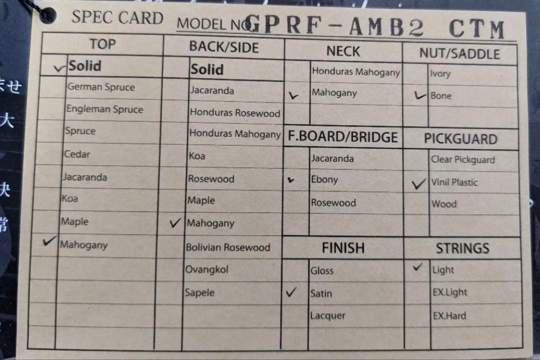 【値下げ中】k.yairi GPRF-AMB2 CTM