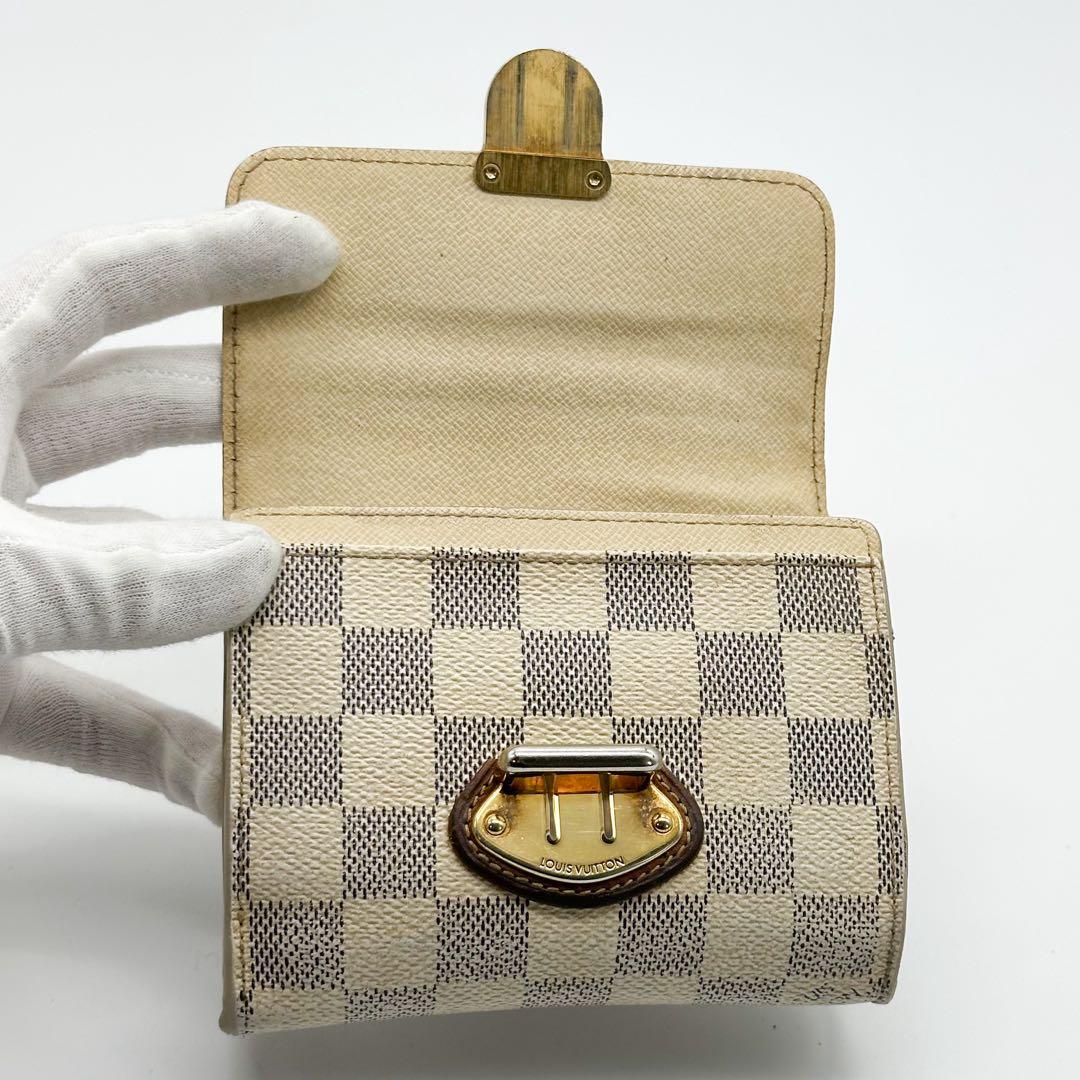 ルイヴィトン ポルトフォイユ ジョイ ダミエ アズール 二つ折り コアラ