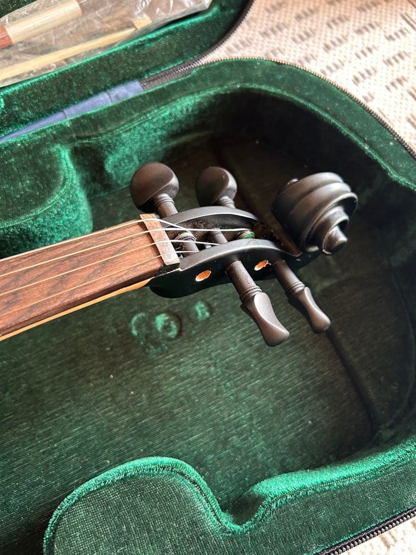 美品 Hallstatt ハルシュタット エレキバイオリンCV-210Eブラック