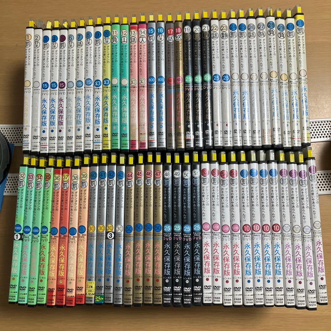 DVD レンタル　絶対に笑ってはいけない　罰ゲーム　1〜63巻セット