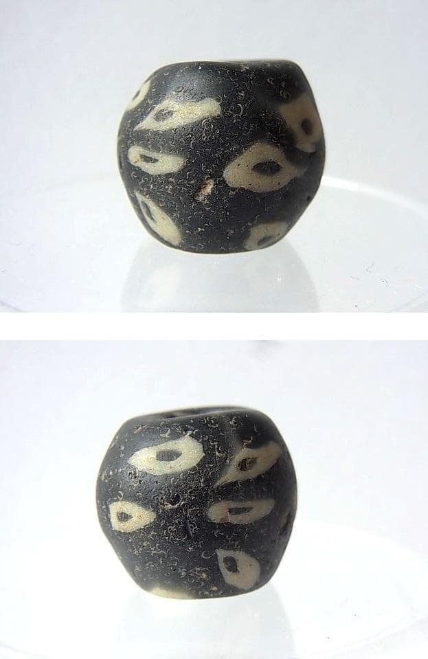 ★C0502★古代 (06) ガラスビーズ とんぼ玉 イスラム モザイク眼