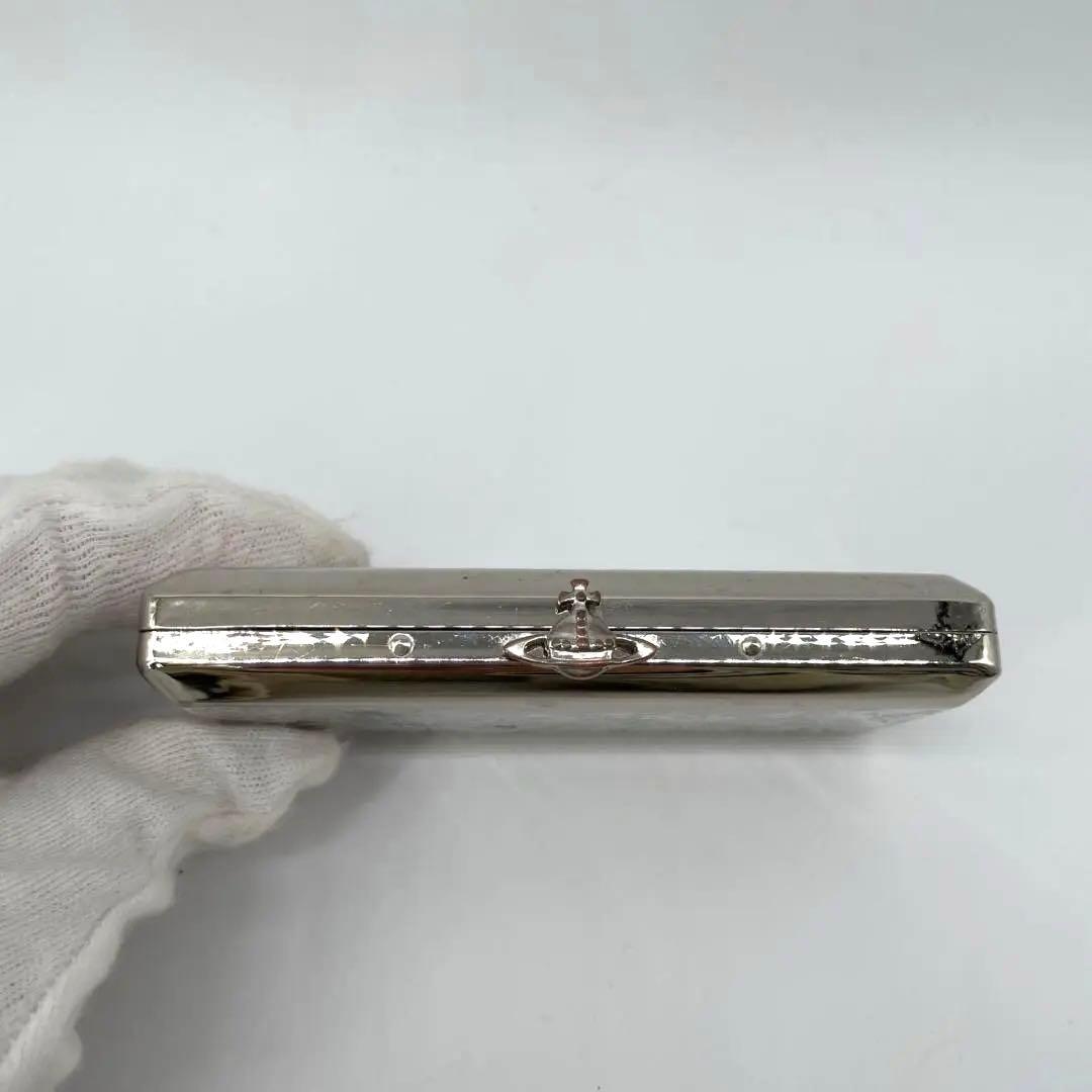 15318✨ヴィヴィアンウエストウッド オーブ総柄 シガレットケース シルバー