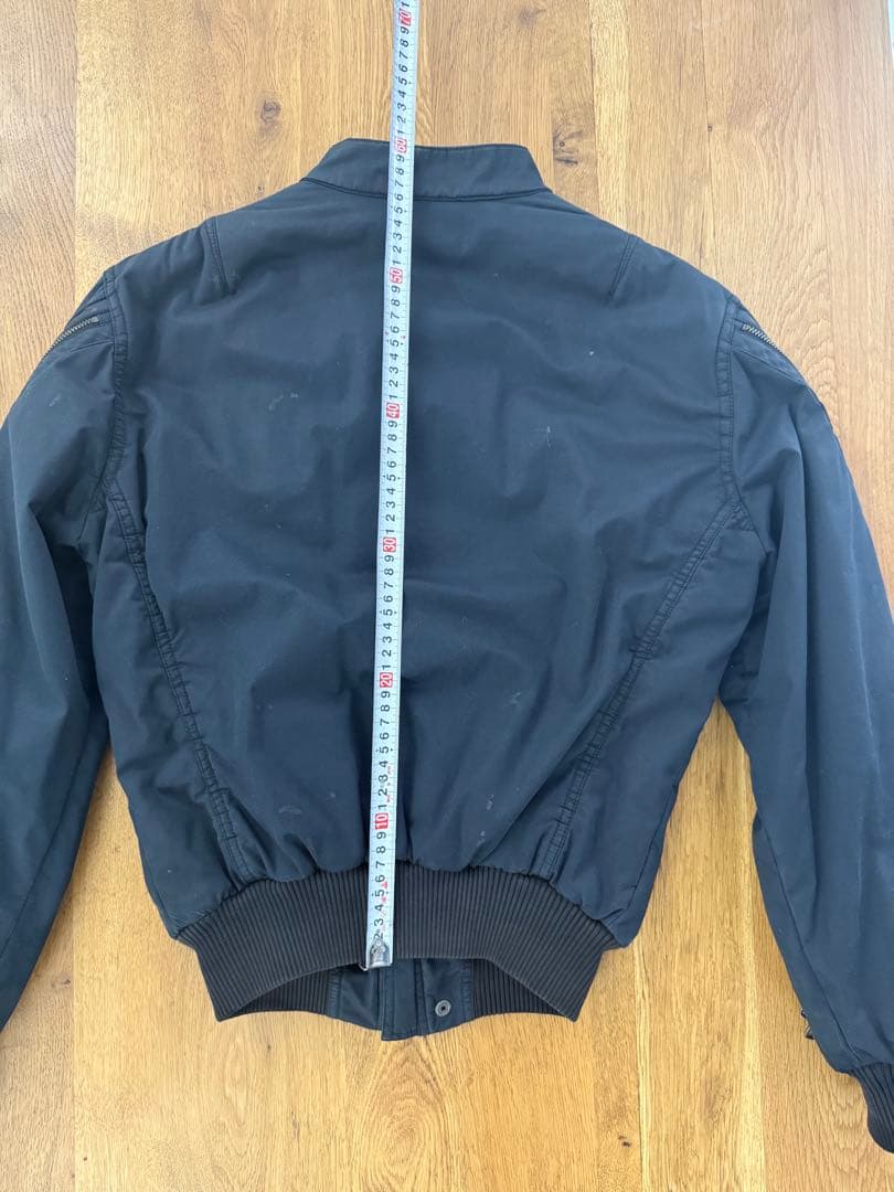 グリフィン　黒 ボンバージャケット ジッパー付き