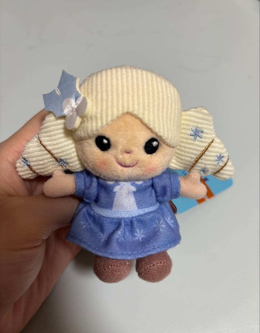 香港ディズニー アナ エルサ ぬいぐるみキーチェーン アナ雪 クリスマス