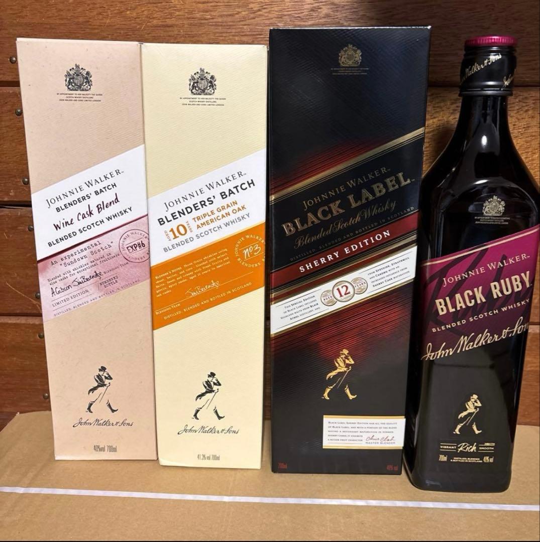 ジョニーウォーカー／4本セット