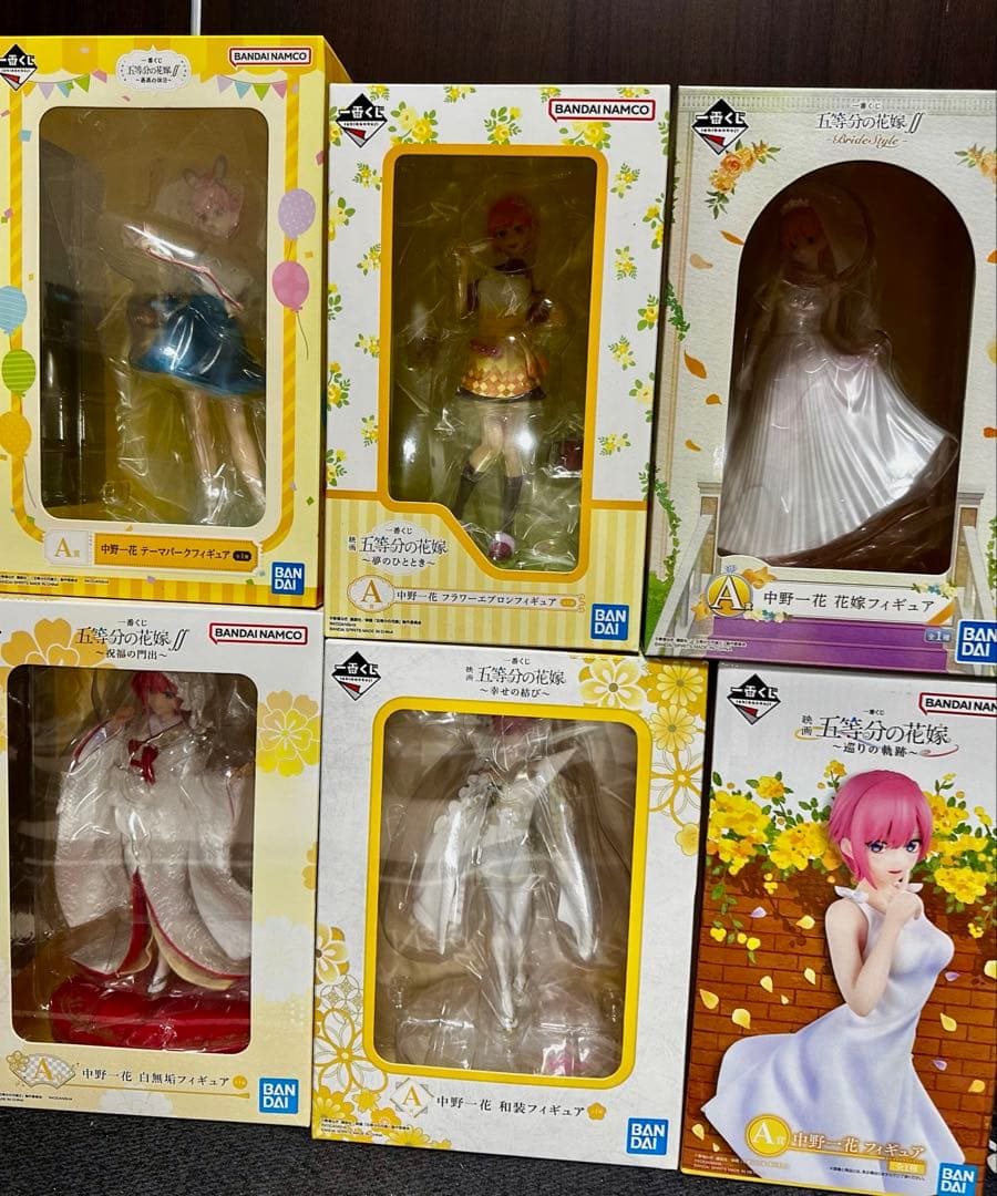 新品 未開封 中野一花 1番くじ フィギュアまとめ売り 美少女 五等分の花嫁