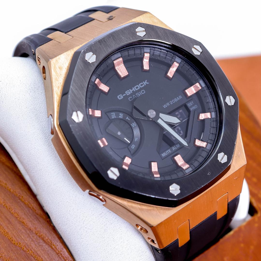 稼働 G-SHOCK 腕時計 GA-2100 アナデジ メンズ 八角形