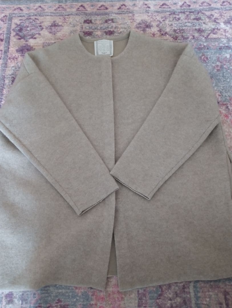 BEARDSLEY 洗えるニットコート ベージュ