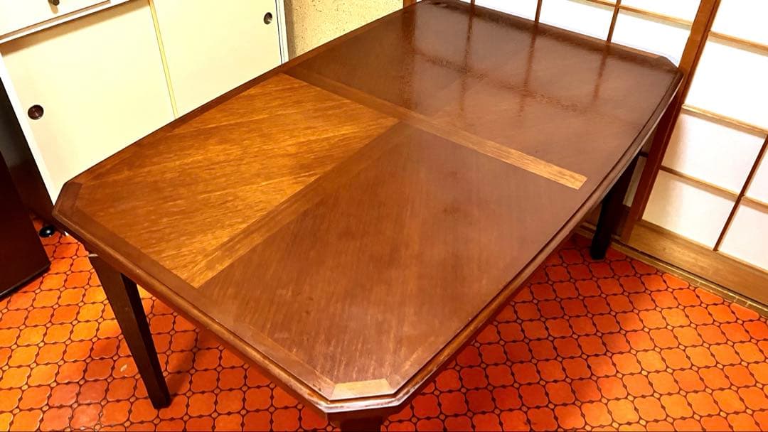 マルニ木工　地中海　ダイニングテーブル　幅137×奥87×高68cm 送料込