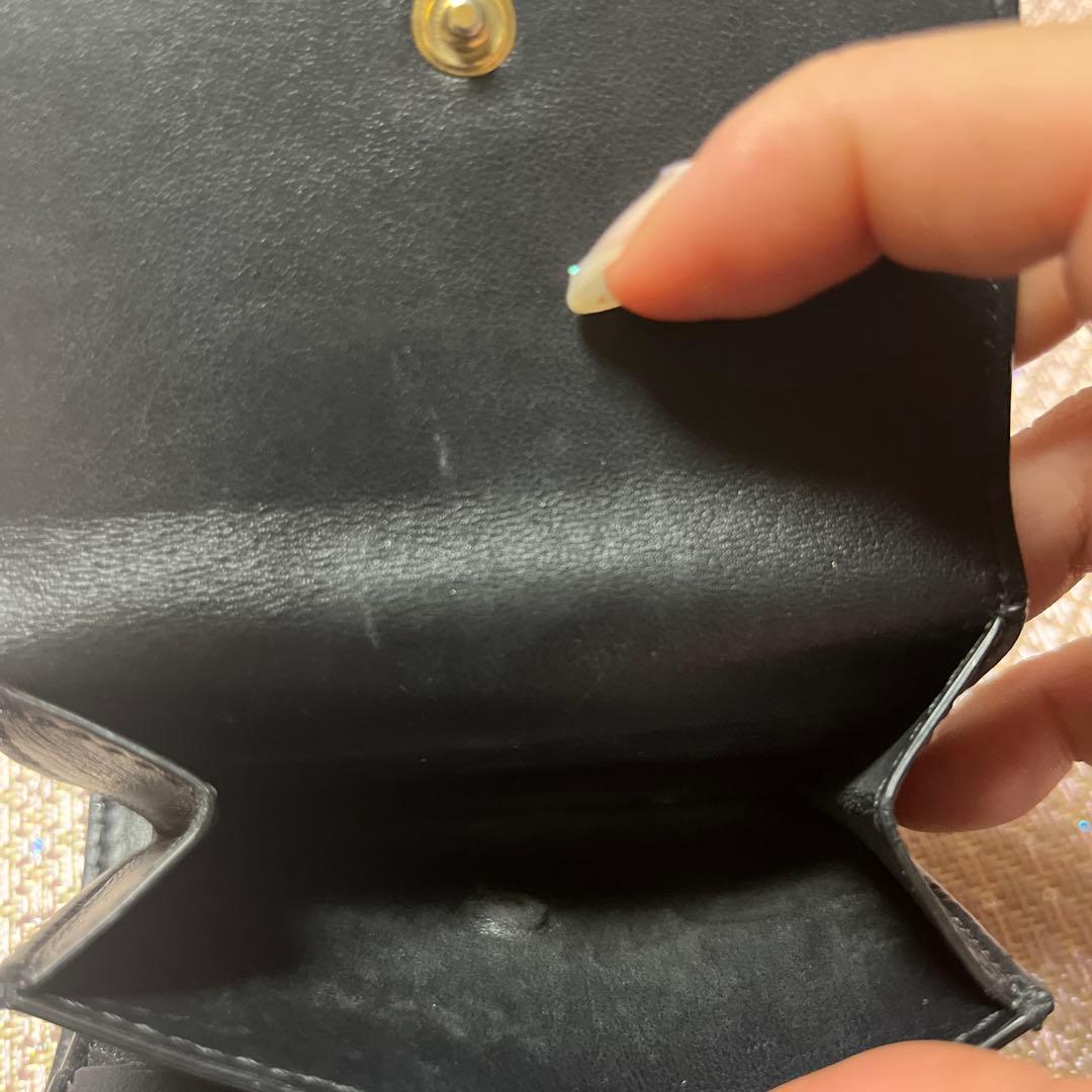 限定値下げCELINE ブラック 三つ折り財布