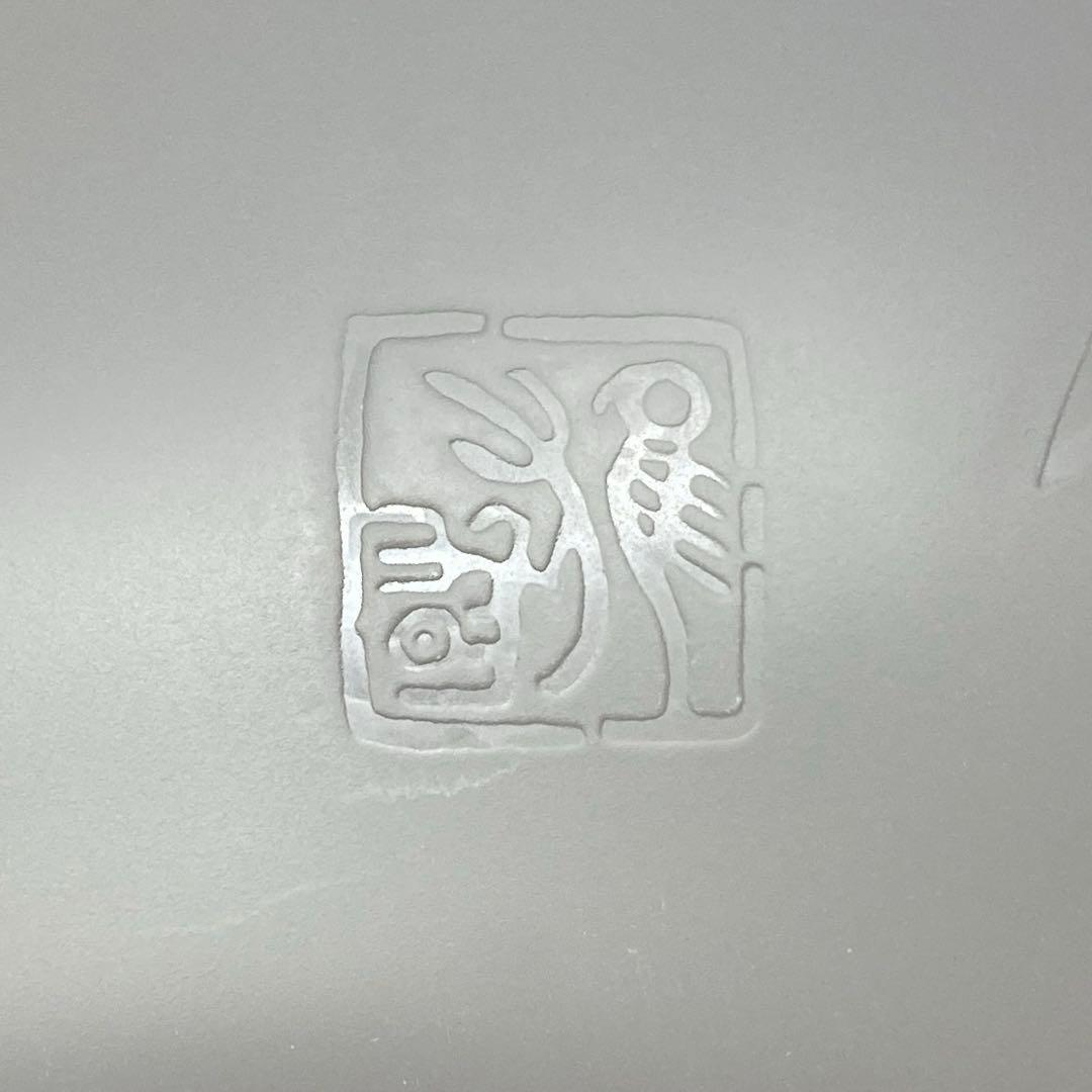 杉雄旬 鉄線紋 ガラス水指 共箱 H15cm 東キ7-1214①