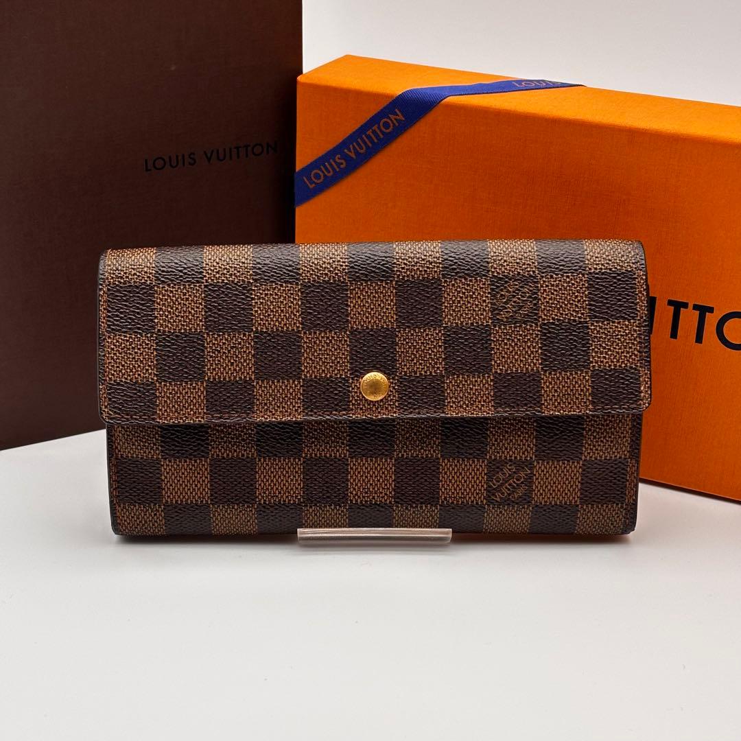 ルイヴィトン✨ダミエ✨ポシェット ポルトモネ クレディ 二つ折り財布
