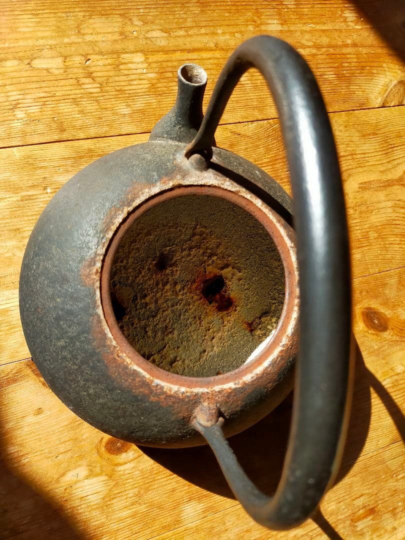 南部鉄器　釜定　新珠　肌　説明書付き