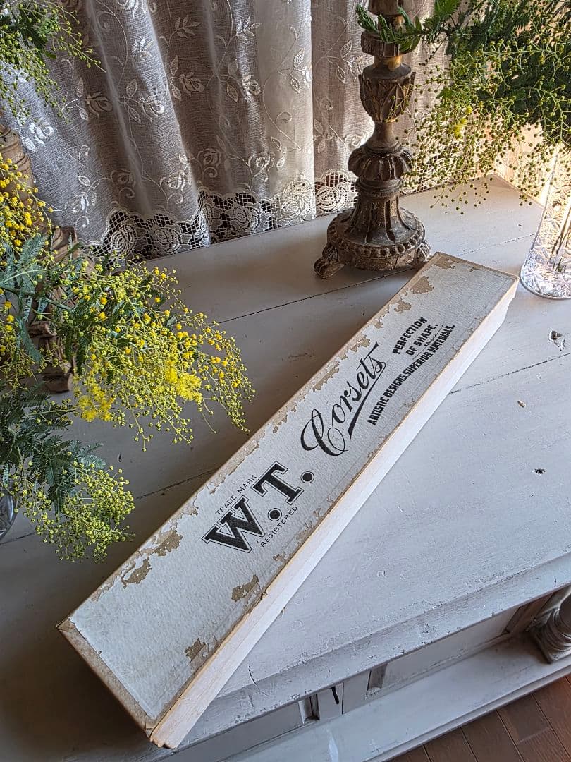 フランスアンティーク 19世紀 アンティークコルセット箱　南フランス