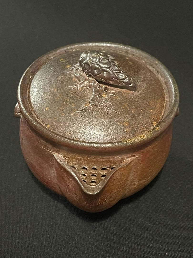 希少 古美術 備前焼　作家 竹村永楽 宝瓶　急須　茶器　茶道具