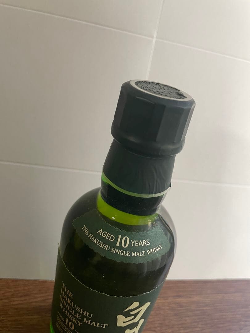 新品未開封！グリーンラベル白州10年シングルモルトウイスキー180mlサントリー