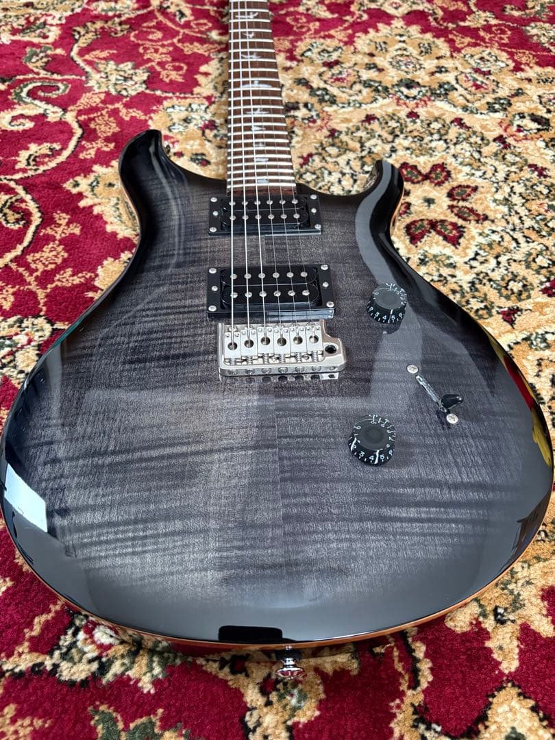 ギター mamePRS SE Custom24 Chacoal Burst