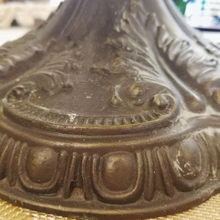 新春初売りセール◇自社配or引取限定◇アンティークステンドランプ　ブロンズベース