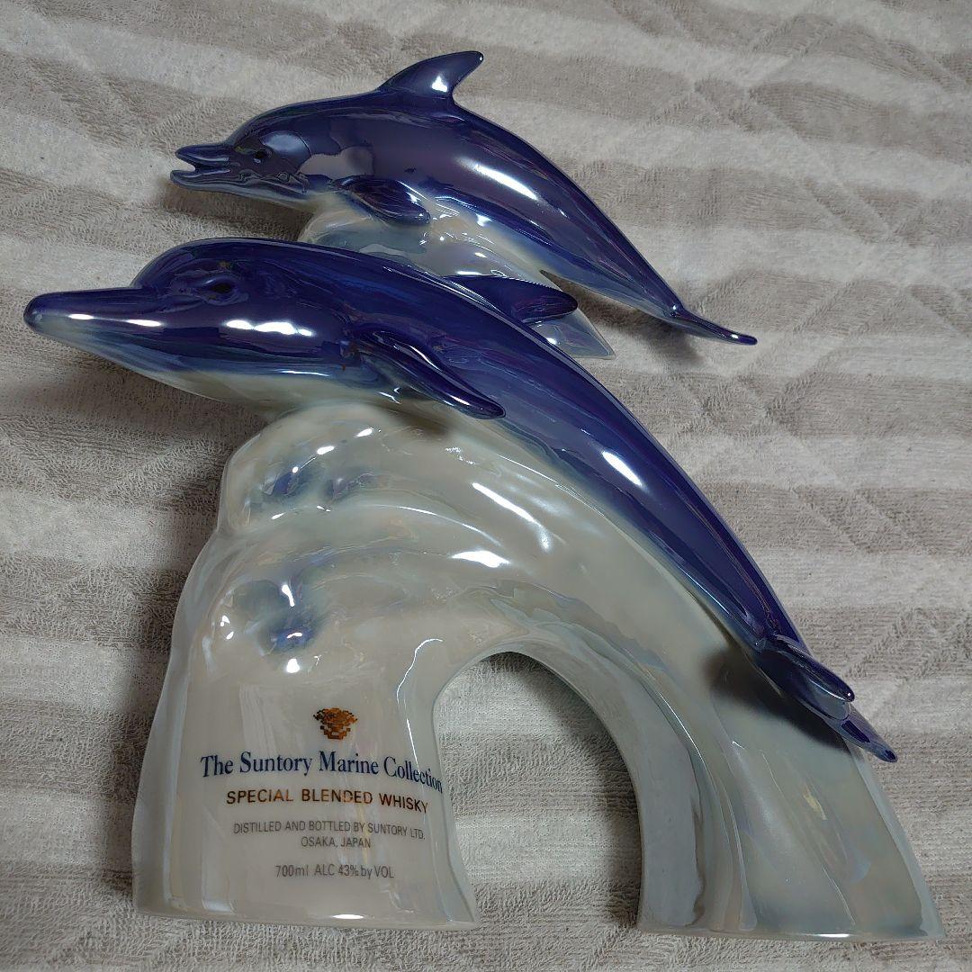 ⭕サントリーウイスキーイルカ【未開封】　　　　陶器ボトル　マリンコレクション