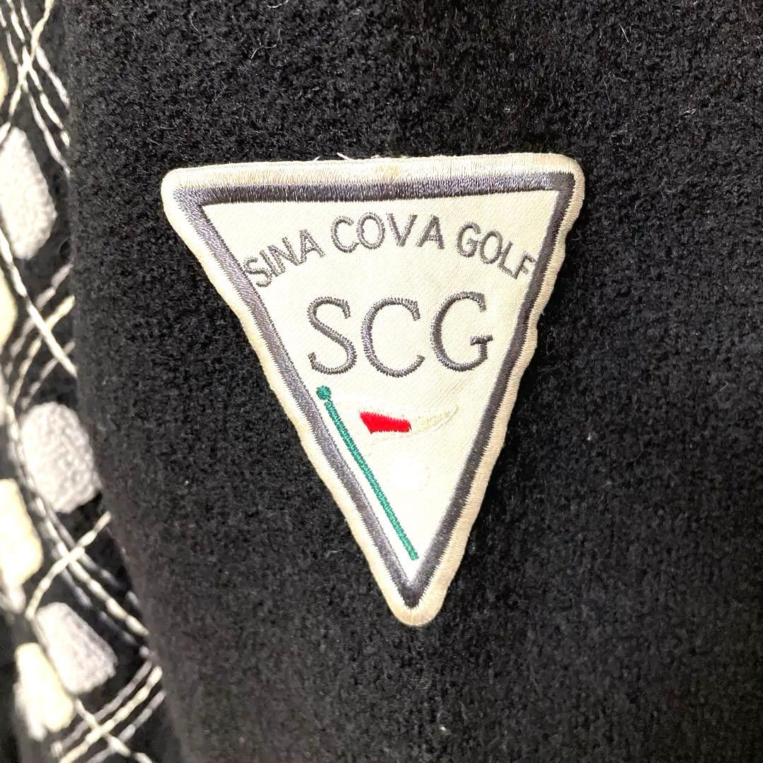 SINA COVA GOLF SCG ダイヤモンドパターン ジャケット M 黒