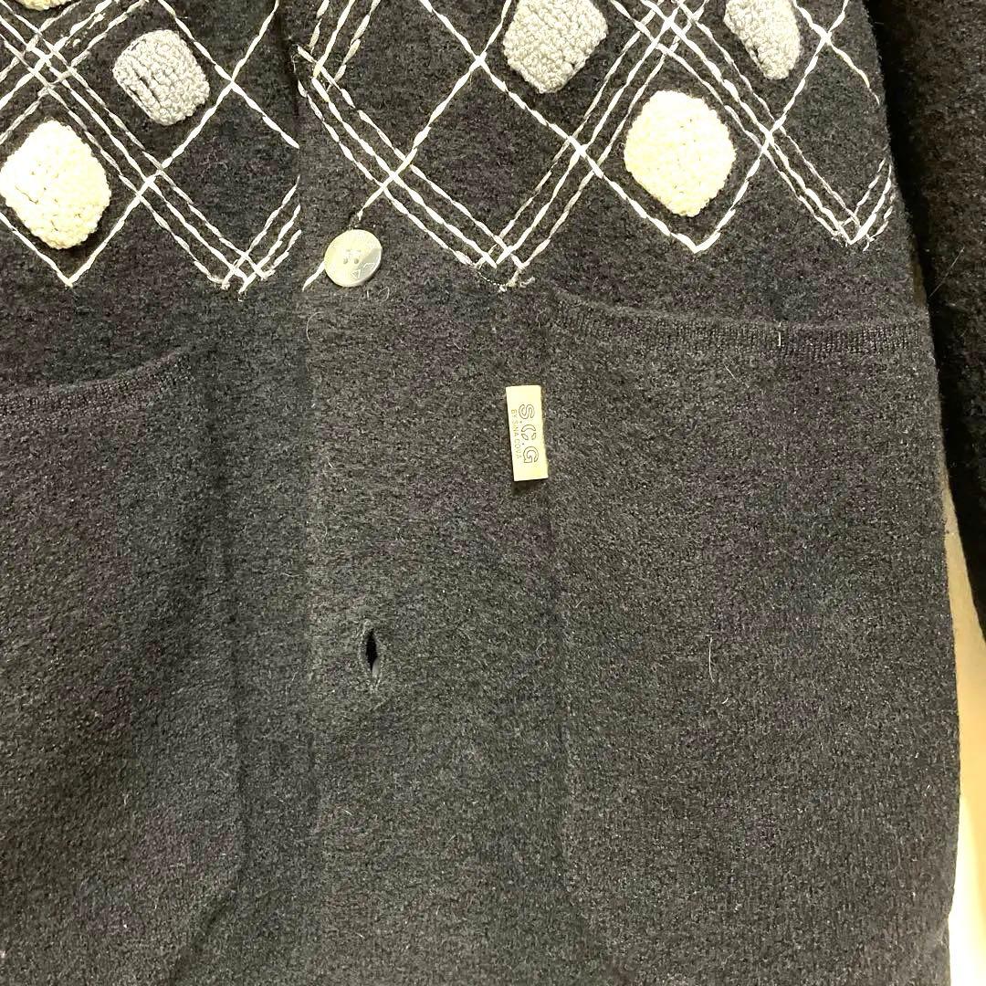 SINA COVA GOLF SCG ダイヤモンドパターン ジャケット M 黒