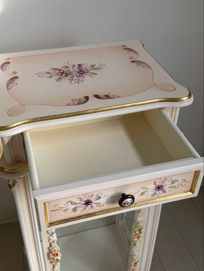 ロココ調 アンティーク イタリア ショーケースキャビネット