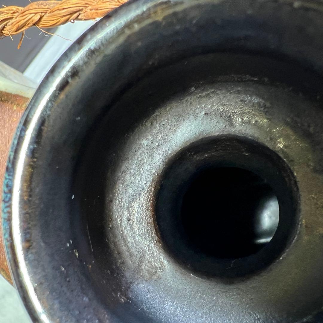 やちむん　宮城三成作　抱き瓶　壺屋焼　約20cm