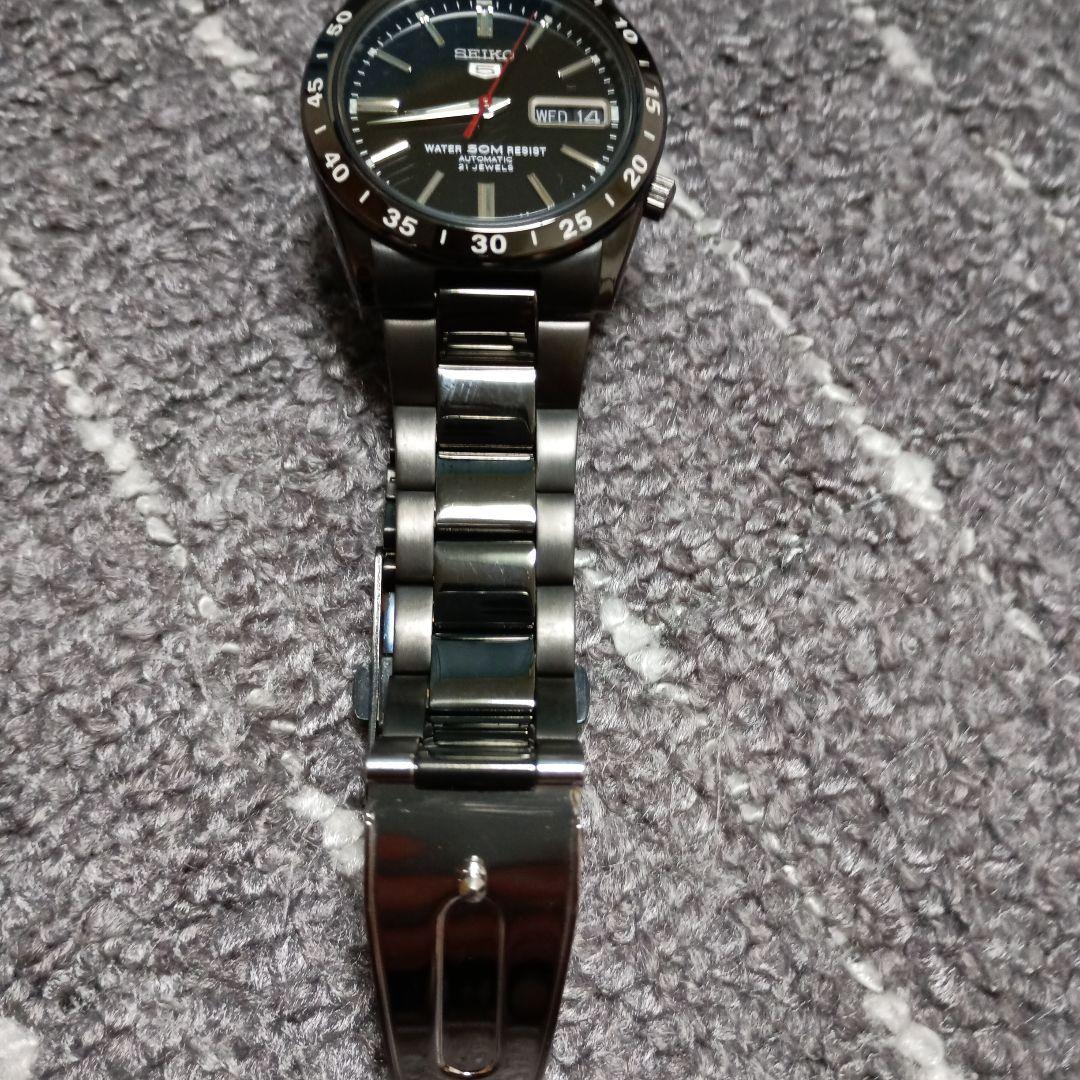 SEIKO5 自動巻き 海外モデル 7S26 SNKE03KC 黒い稲妻