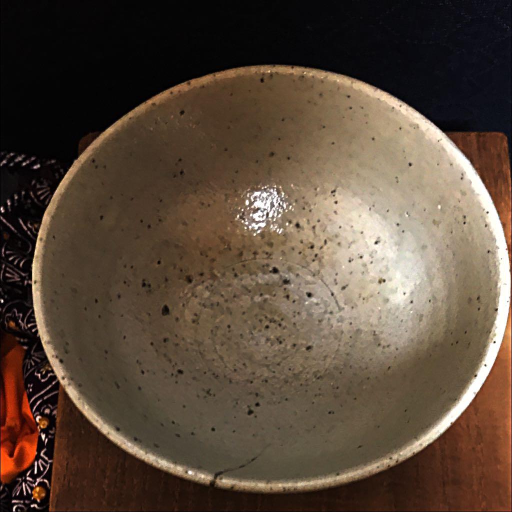 陶芸家が所持していた茶碗 李朝白磁茶碗 銘「おはぐろ」