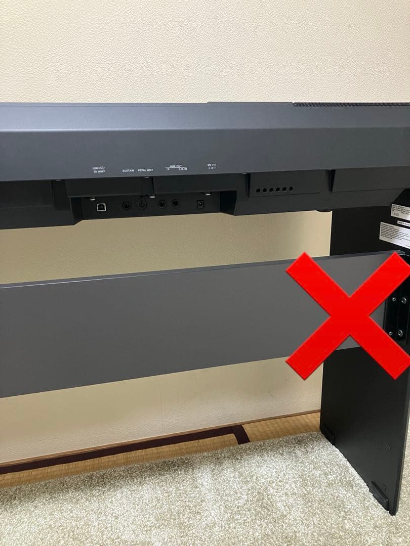 1/4まで！　美品‼️ヤマハ　P-115 本体、譜面台、電源コード、標準ペダルのみ