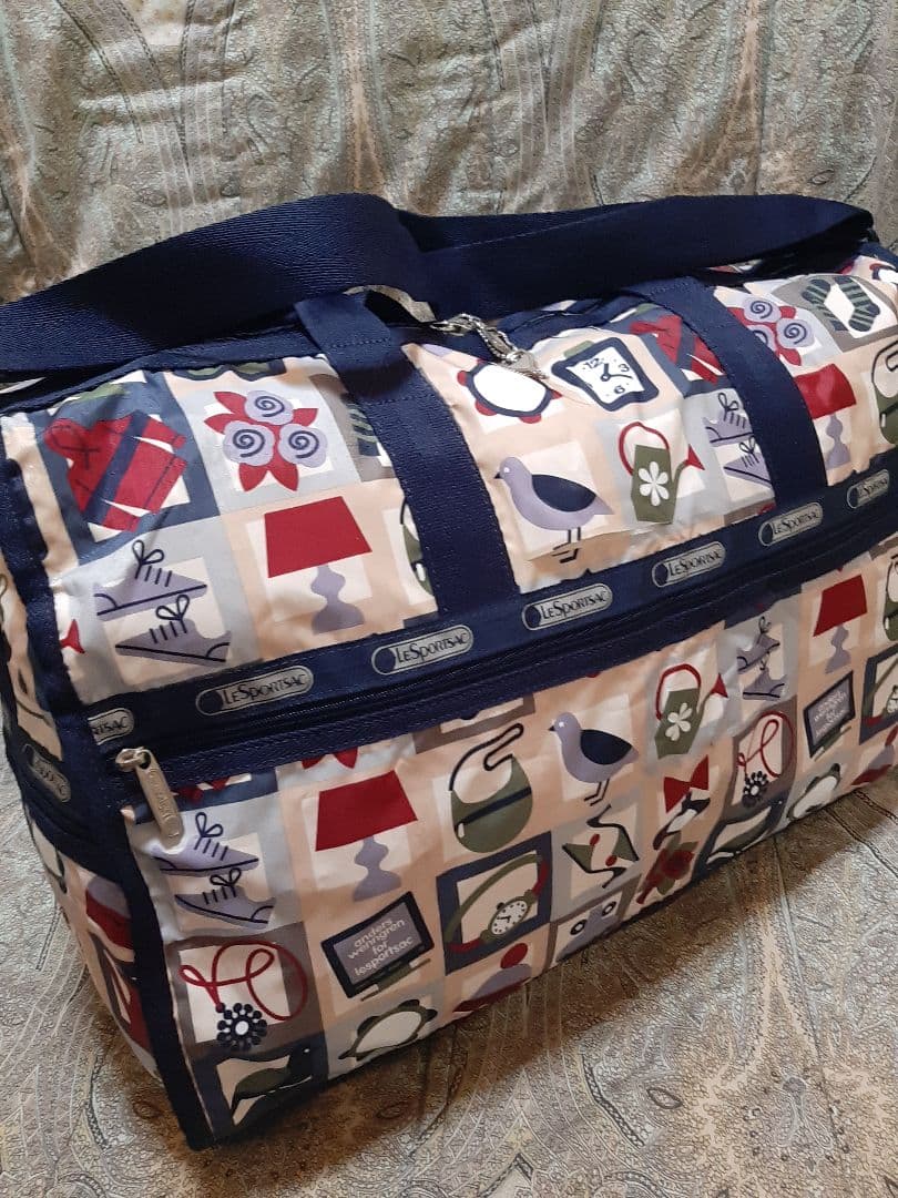 レスポートサック 2way/斜め掛けショルダーボストンバッグ/ポーチと鍵×2付き